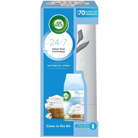 Автоматический диффузор Airwick Freshmatic белый с дозатором Отбеливатель на ветру 250 мл: цены и характеристики
