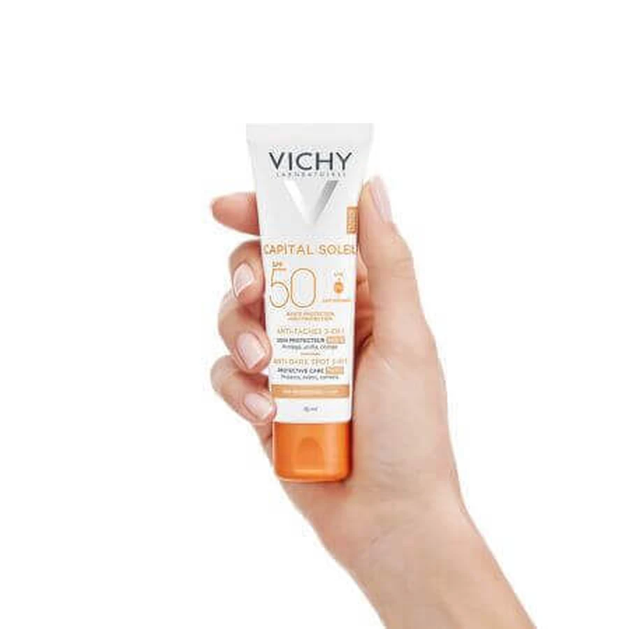 Крем від пігментації Vichy Capital Soleil з SPF 50+, 50 мл: ціни та характеристики