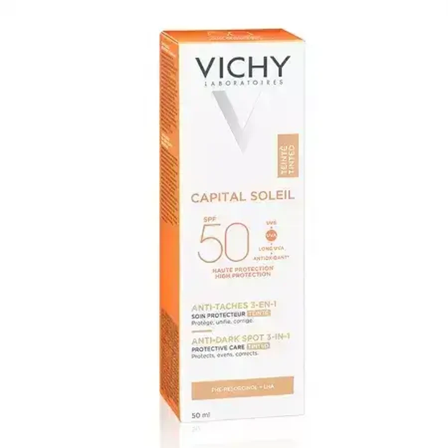 Крем від пігментації Vichy Capital Soleil з SPF 50+, 50 мл: ціни та характеристики