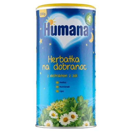 Humana Bedtime Tea, гранулированный, после 4 месяцев, 200 г: цены и характеристики
