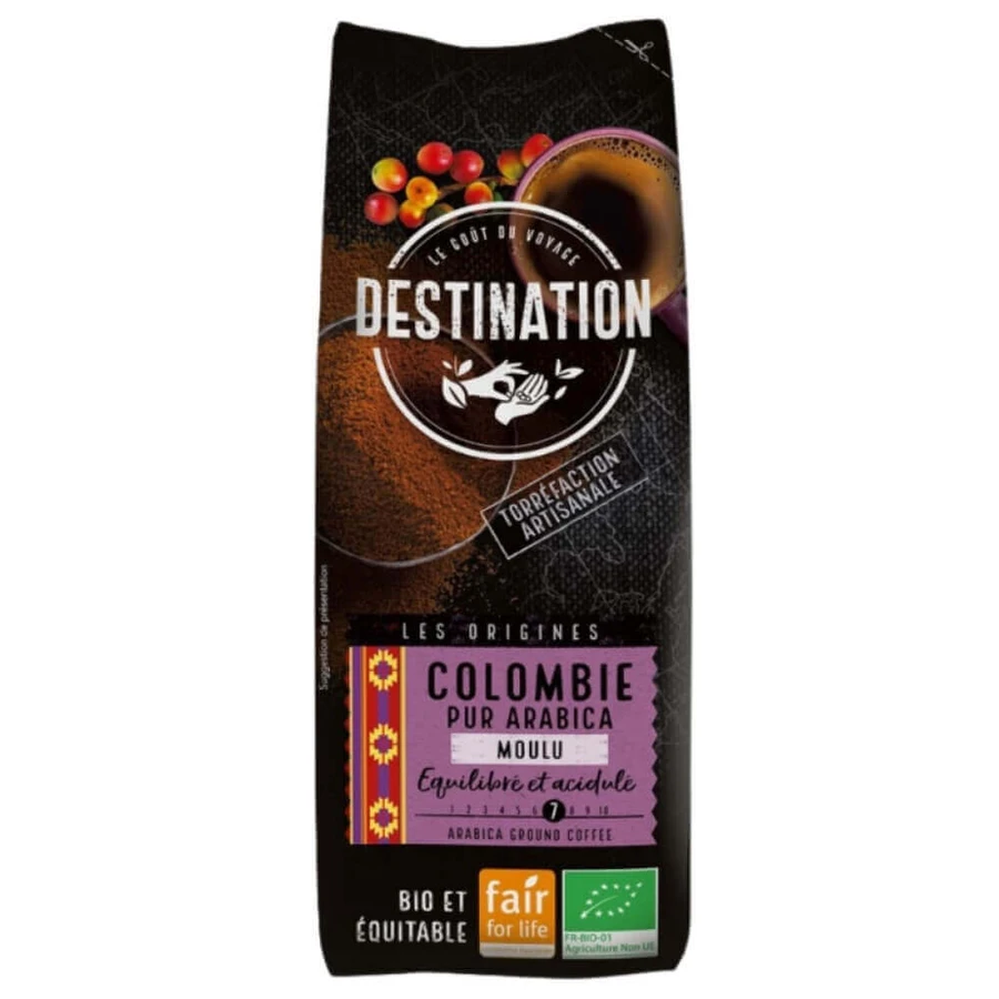 Кофе Columbia eco молотый Арабика, 250 г, Destination: цены и характеристики