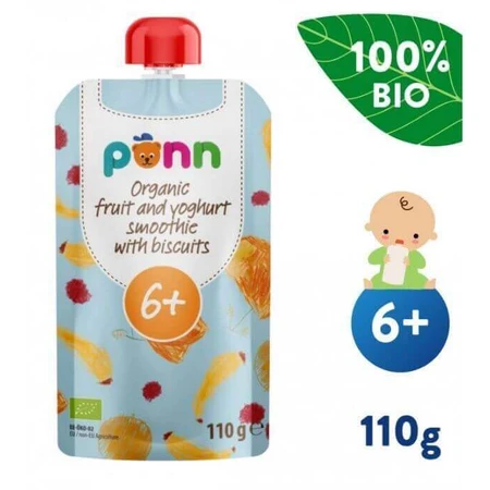 Salvest Põnn BIO Фруктовый смузи с йогуртом и смородиной 110 г: цены и характеристики