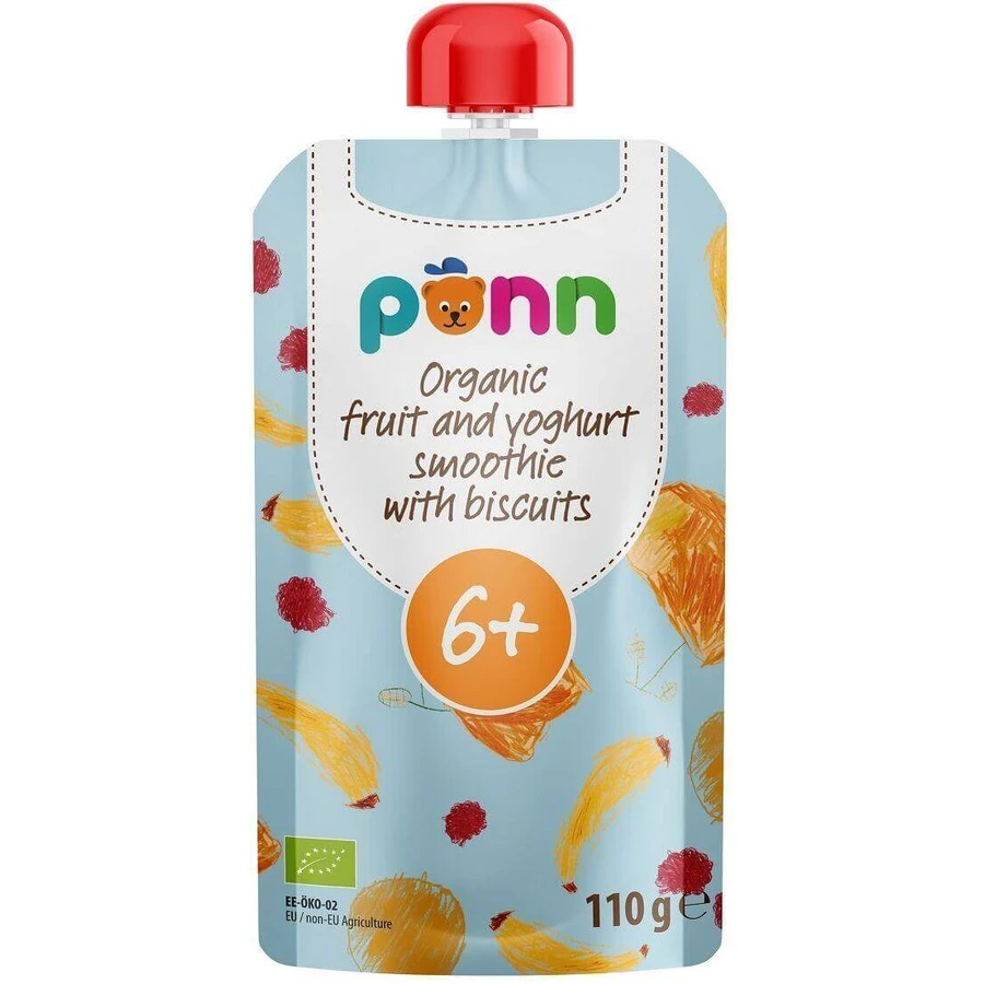 Salvest Põnn BIO Фруктовый смузи с йогуртом и смородиной 110 г: цены и характеристики
