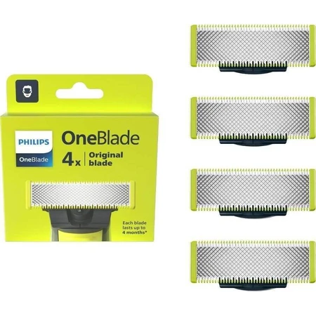 Запасні леза 4 шт для Philips OneBlade QP240/50 1×4 шт, запасні леза: ціни та характеристики