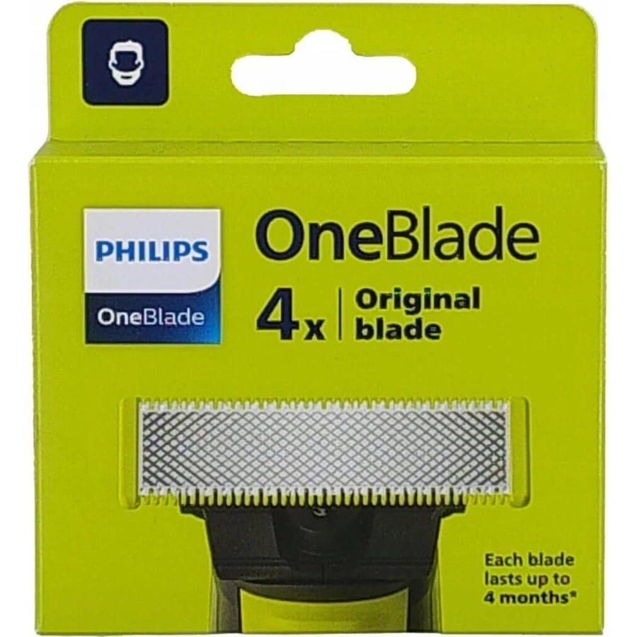 Запасні леза 4 шт для Philips OneBlade QP240/50 1×4 шт, запасні леза: ціни та характеристики