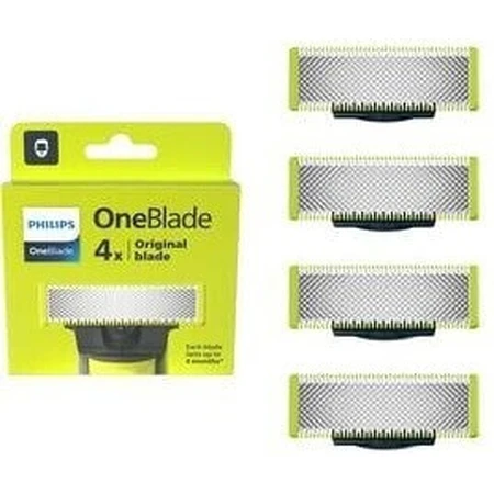 Запасні леза 4 шт для Philips OneBlade QP240/50 1×4 шт, запасні леза: ціни та характеристики