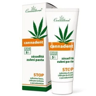 Зубна паста для догляду за зубами Cannaderm Cannadent 75 г