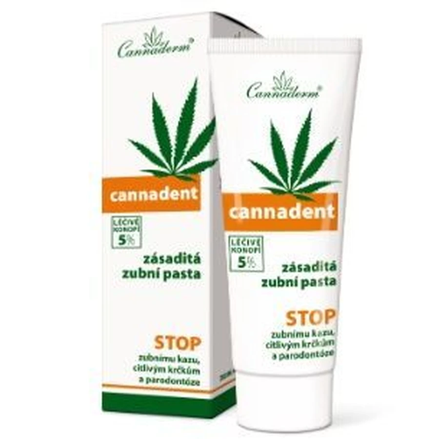 Зубна паста для догляду за зубами Cannaderm Cannadent 75 г: ціни та характеристики