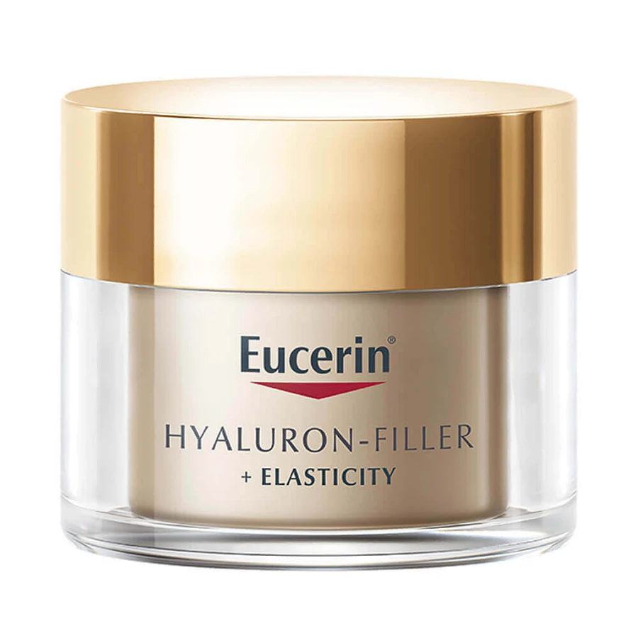 Eucerin Hyaluron Filler + Elasticity, зміцнюючий нічний крем проти зморшок з тіамідолом, 50 мл: ціни та характеристики