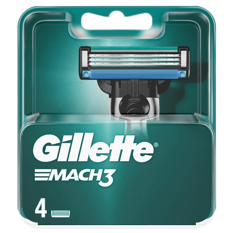Наполнитель для бритвы Mach3, 4 штуки, Gillette: цены и характеристики
