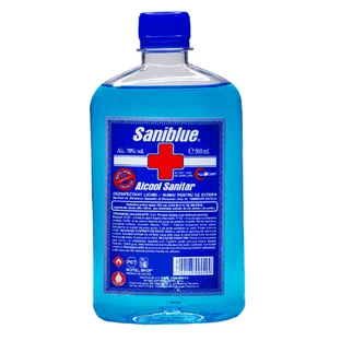 Спирт 70% Saniblue гігієнічний для зовнішнього застосування, 500 мл