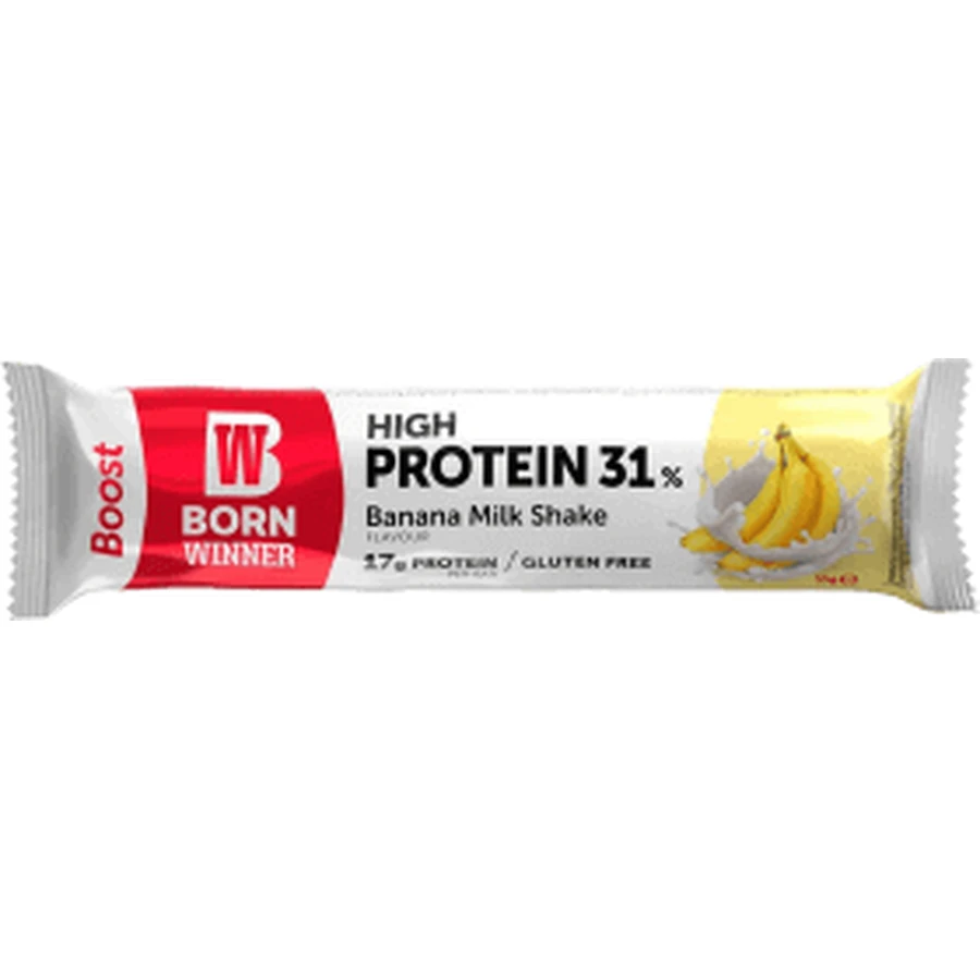 Протеиновый батончик Born Winner Banana Milk Shake Protein Bar, 55 г: цены и характеристики