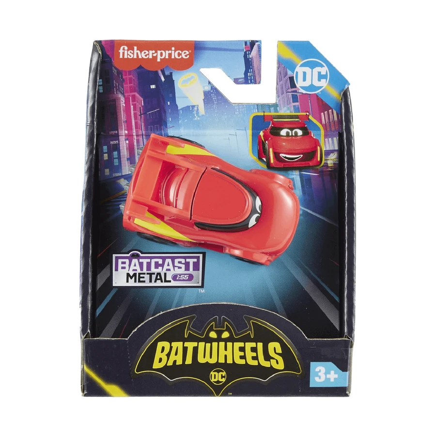 Металева гоночна машинка Redbird Batwheels, масштаб 1:55, +3 роки, Fisher Price: ціни та характеристики