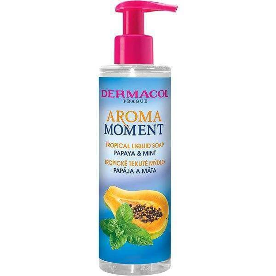 Жидкое мыло Aroma Moment Папайя и мята 1×250 мл, жидкое мыло: цены и характеристики