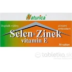 Naturica SELENIUM + ZINC, вітамін Е 1×30 таблеток, дієтична добавка: ціни та характеристики
