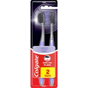 Зубна щітка Colgate Вугільна м'яка з високою щільністю, 2 шт.