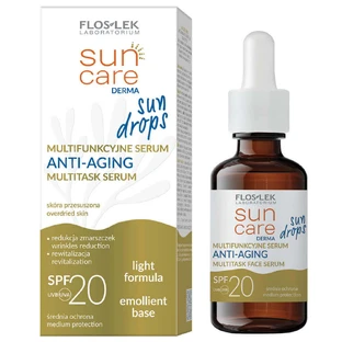 Floslek Sun Care Derma Sun drops Многофункциональная антивозрастная сыворотка SPF 20, 30 мл