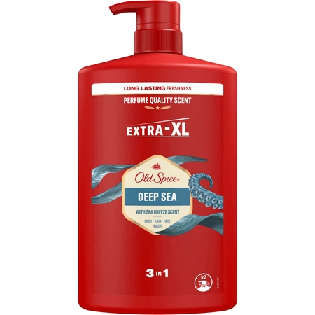 Old Spice Deep Sea EXTRA XL 3в1 гель для душу та шампунь 1000 мл: ціни та характеристики