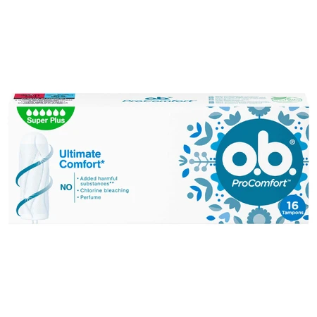 O.B. ProComfort, гігієнічні тампони, Super Plus, 16 шт.: ціни та характеристики