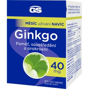GS Гінкго 40 мг 90 + 30 таблеток