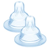 Соска для пляшечки MAM, силіконова, розмір 1, повільний потік, від 1 місяця, 2 шт.