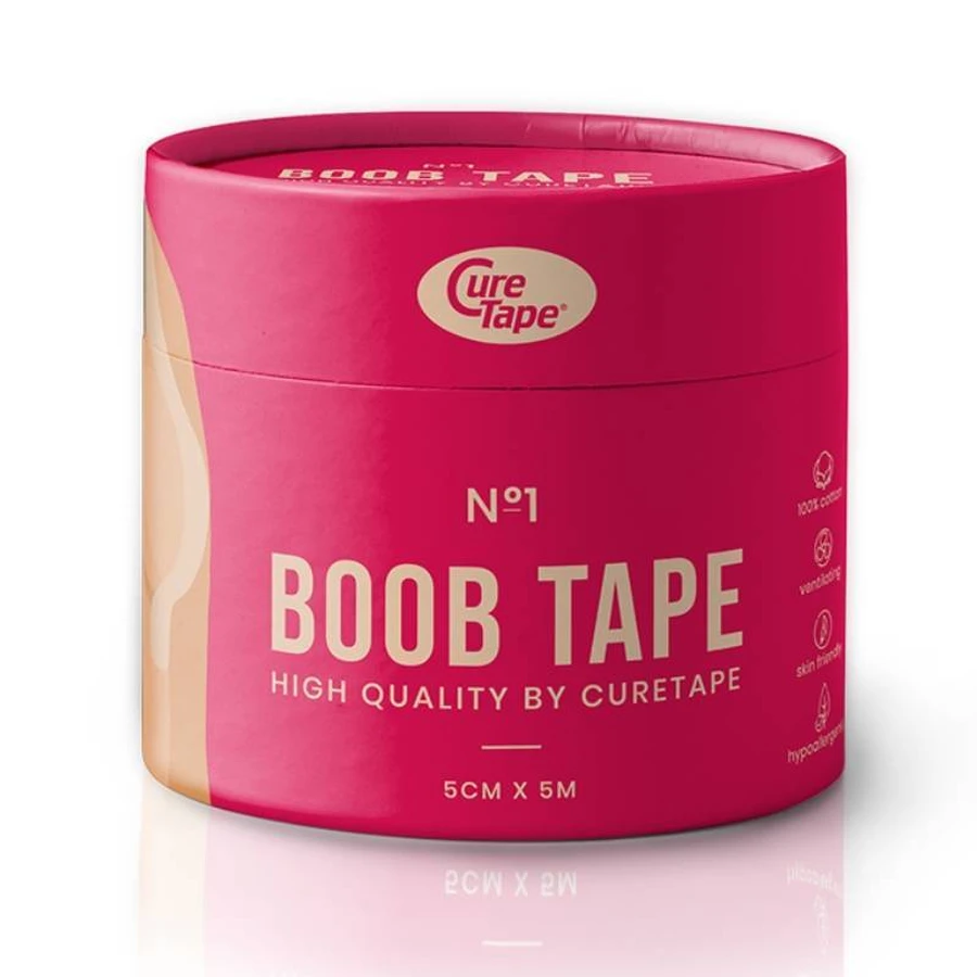 CureTape Стрічка для грудей, еластична для формування та підтримки грудей з сосками, біла, 5 см х 5 м, 1 шт.: ціни та характеристики