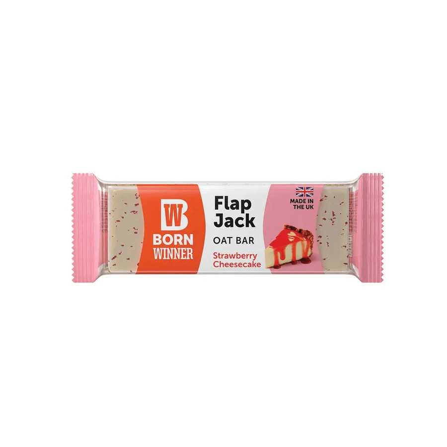 Овсяный батончик Flap Jack Strawberry Cheesecake Flap Jack Strawberry Cheesecake, 100 г, Born Winner: цены и характеристики