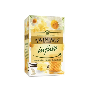 Настой чая с ромашкой, медом и ароматом ванили, 20 пакетиков, Twinings