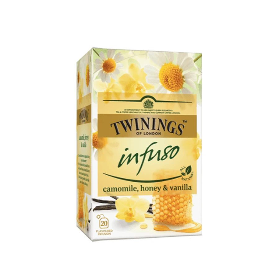 Настой чая с ромашкой, медом и ароматом ванили, 20 пакетиков, Twinings: цены и характеристики