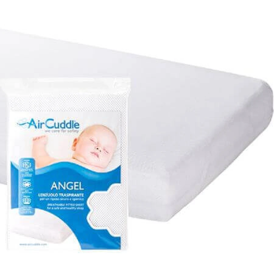 Cearsaf 3D Mesh Alb Angel, 63x125x14 см, Air Cuddle: цены и характеристики