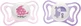 Chicco Physio Light силіконова соска-пустушка для птахів/туканів 2-6м+ 2 шт.