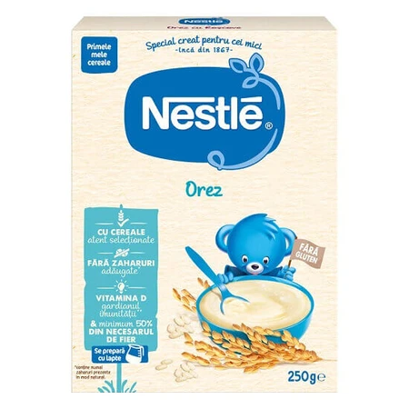 Каша на основе риса, +6 месяцев, 250 г, Nestle: цены и характеристики