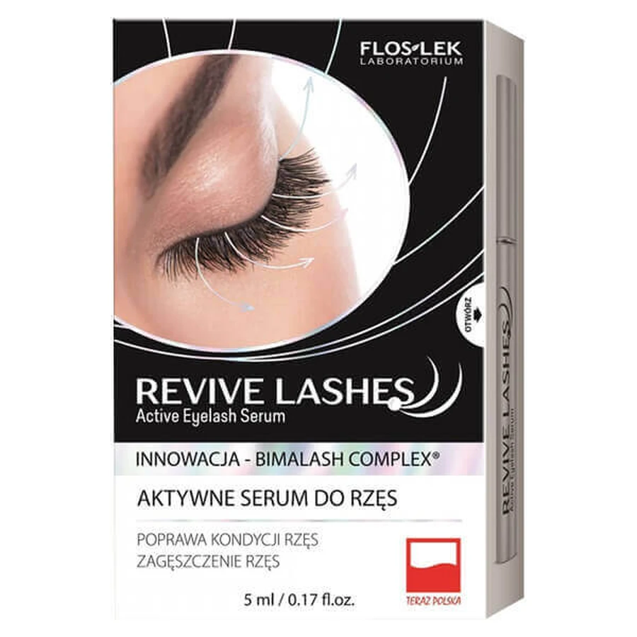 Стимулирующая сыворотка для ресниц Flos-Lek Revive Lashes, 5 мл: цены и характеристики