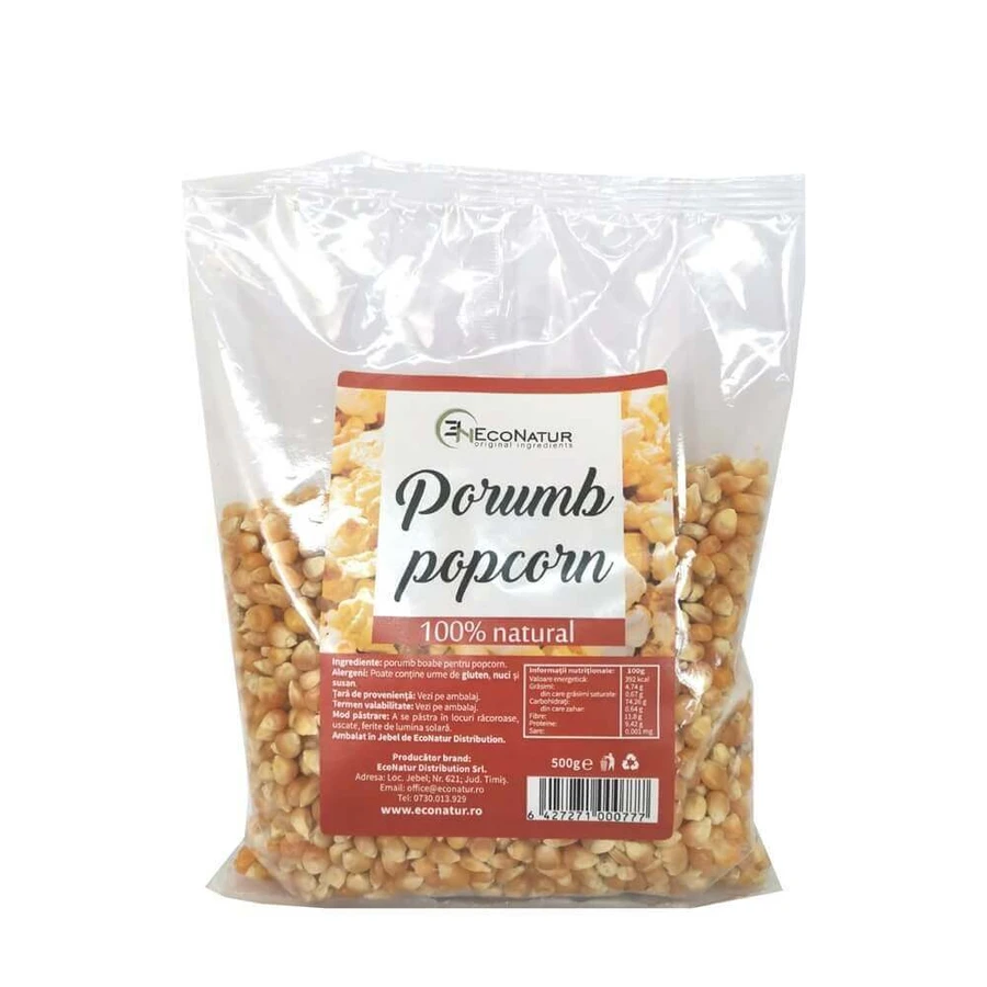 Попкорн кукурудзяний, 500 г, Econatur: ціни та характеристики