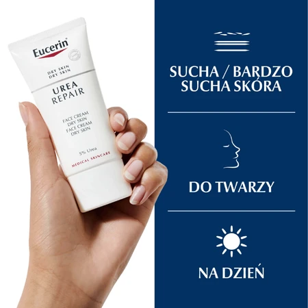 Eucerin UreaRepair, крем для лица с 5% мочевины для сухой кожи, 50 мл: цены и характеристики