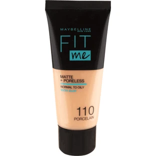 Maybelline New York Fit Me Matte & Poreless foundation 110 Porcelain, 30 мл
