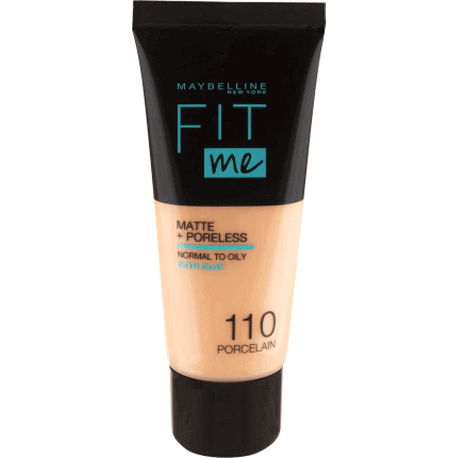 Maybelline New York Fit Me Matte & Poreless foundation 110 Porcelain, 30 мл: цены и характеристики