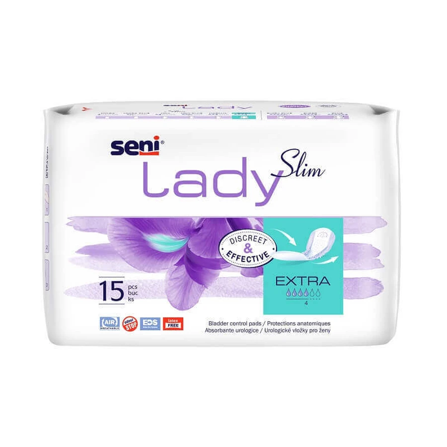 Slim Extra Ежедневные впитывающие прокладки Slim Extra, 15 штук, женская грудь: цены и характеристики