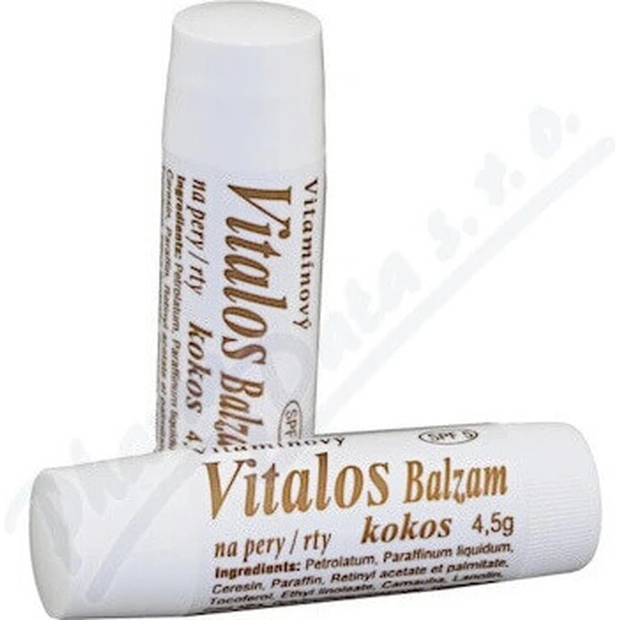 VITALOS Бальзам для губ кокосовый SPF 5 1×1 шт, витаминный бальзам: цены и характеристики