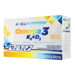 Allnutrition Omega 3 K2 + D3, рыбий жир 1000 мг + витамин K 100 мкг + витамин D 2000 МЕ, 30 капсул: цены и характеристики
