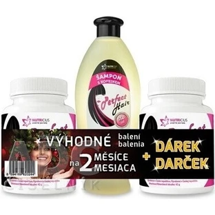 NUTRICIUS Perfect HAIR new DUO + подарочный набор 1×1, метионин 500 мг таблетки 2×100 (200 шт) + ампула Perfect HAIR с кофеином 550 мл бесплатно