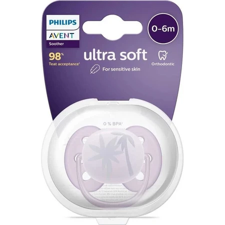 Philips AVENT Пустышка Ultrasoft Premium 0-6м фиолетовый 1 шт 1×1 шт, пустышка: цены и характеристики