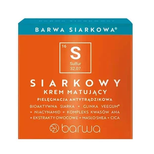 Матуючий крем з сіркою Barwa, 50 мл