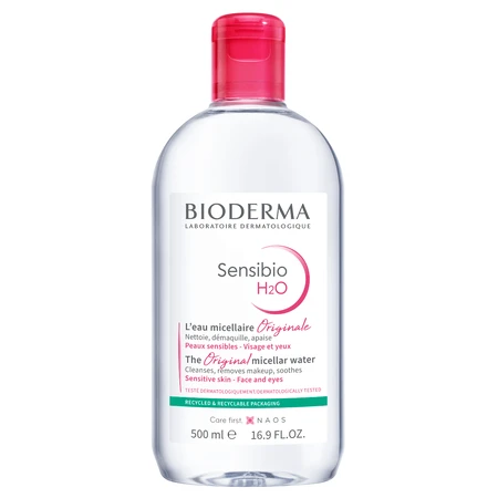 Набір Bioderma Sensibio, Захисний, сироватка, 30 мл + H2O, міцелярний лосьйон, 500 мл + косметичні патчі, 3 шт.: ціни та характеристики