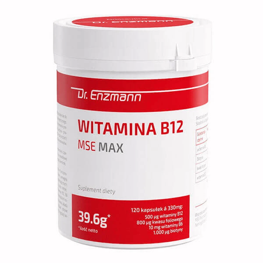 Mito-Pharma Витамин B12 MSE Max 500 мкг, 120 капсул: цены и характеристики