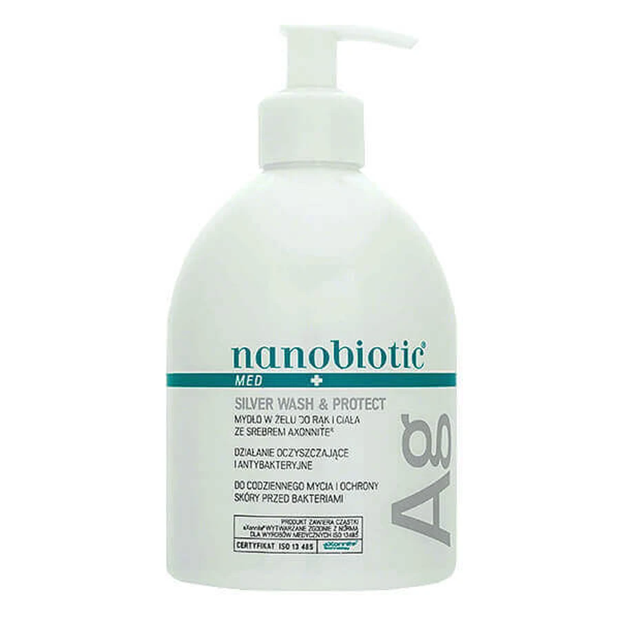 Мыло для рук и тела Nanobiotic Med Plus Silver Wash & Protect, 500 мл: цены и характеристики