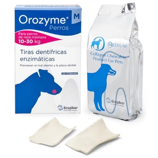 Коллагеновые жевательные палочки для гигиены полости рта, M Orozyme, 141 г, Ecuphar