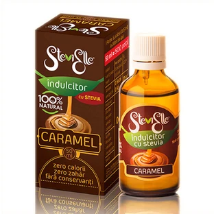 Подсластитель стевии SteviElle со вкусом карамели, 50 мл, Hermes Natural