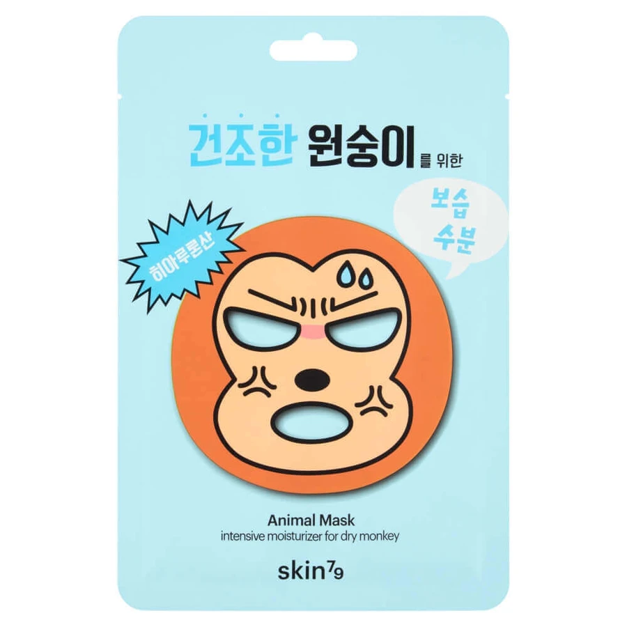 Skin79 Animal Mask Dry Monkey, сильно зволожуюча маска для обличчя у шпателі, 23 г: ціни та характеристики