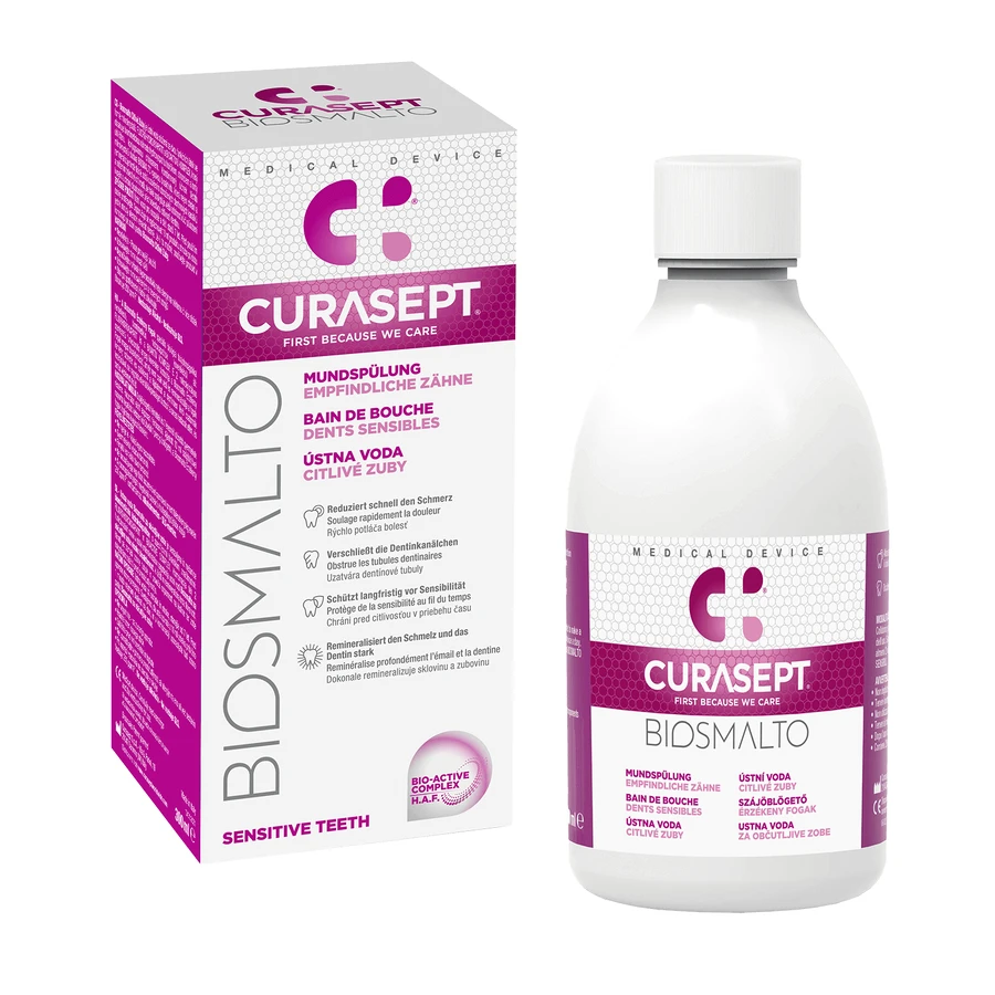 Curasept Biosmalto, ополіскувач для порожнини рота, без спирту, чутливий, 300 мл: ціни та характеристики